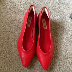 ANTONIO MELANI Red Pointed Toe Heels
